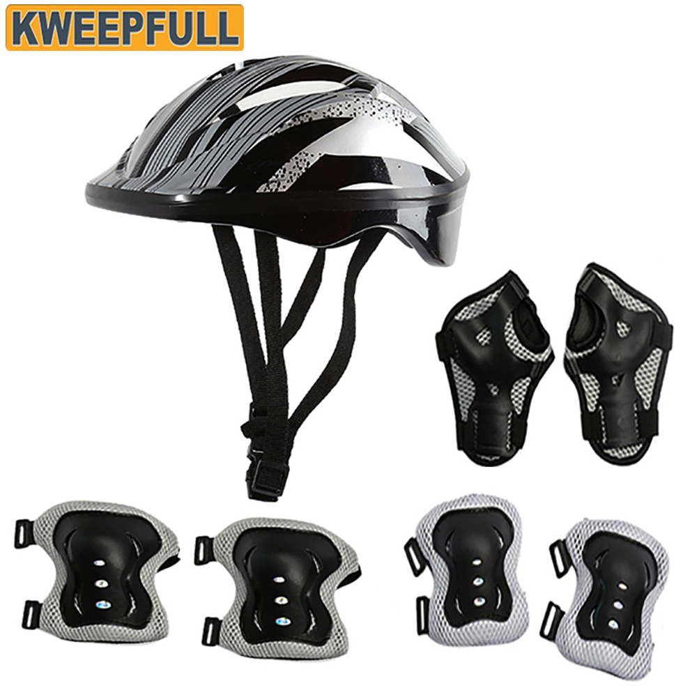 Cycling Gear For Kids - 子供用自転車用ヘルメット保護具セット,幼児用,膝パッド,肘パッド,ベビーカー用手首ガード,サイクリング