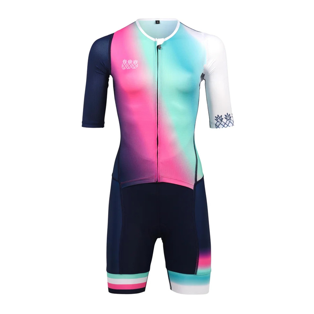 Cycling Gear Ladies - 女性用速乾性トライアスロンスーツ,サイクリングスキンスーツ,ロードバイクジャンプスーツ,パフォーマンスウェア,夏