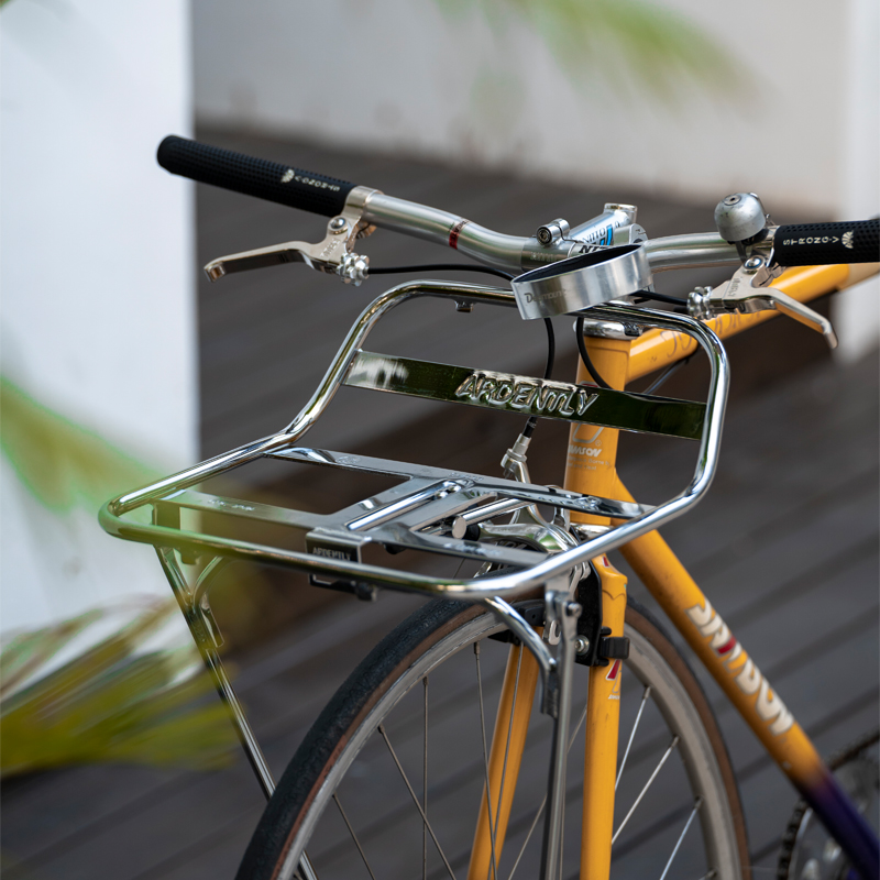 Cycling Gear Manufacturer - 自転車バスケット 固定ギアトラックバイク 多機能フロントバスケット 超軽量ヴィンテージアルミ合金フレームサイクリングバスケット