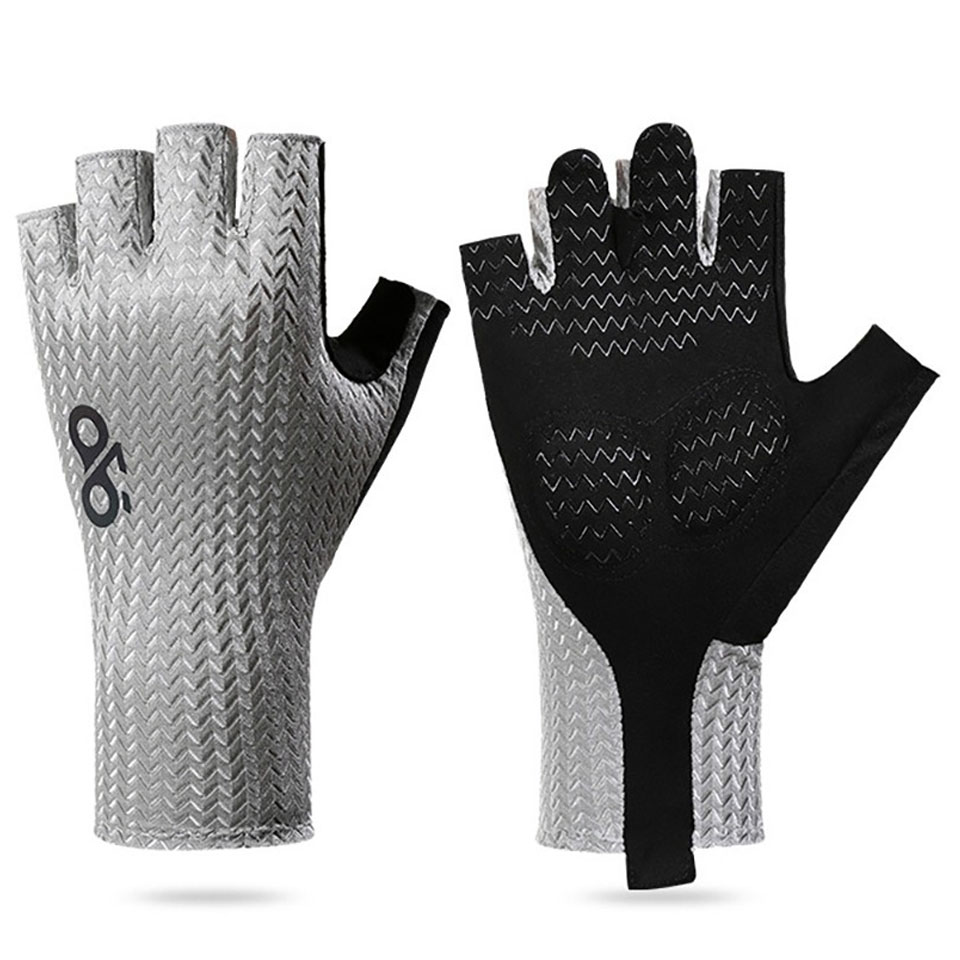 Cycling Gear Ladies - 夏通気性ハーフフィンガーサイクリンググローブ超軽量ロードバイクグローブ滑り止めシリコンパームパッドクールスポーツギア男性女性