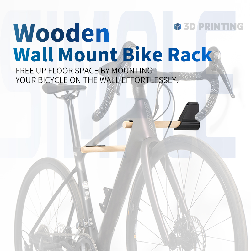 Cycling Gear Organizer Wall - 自転車収納ハンガー 壁掛け式自転車収納ラック 木製無垢材 壁掛けブラケット ロードバイクとマウンテンバイク用