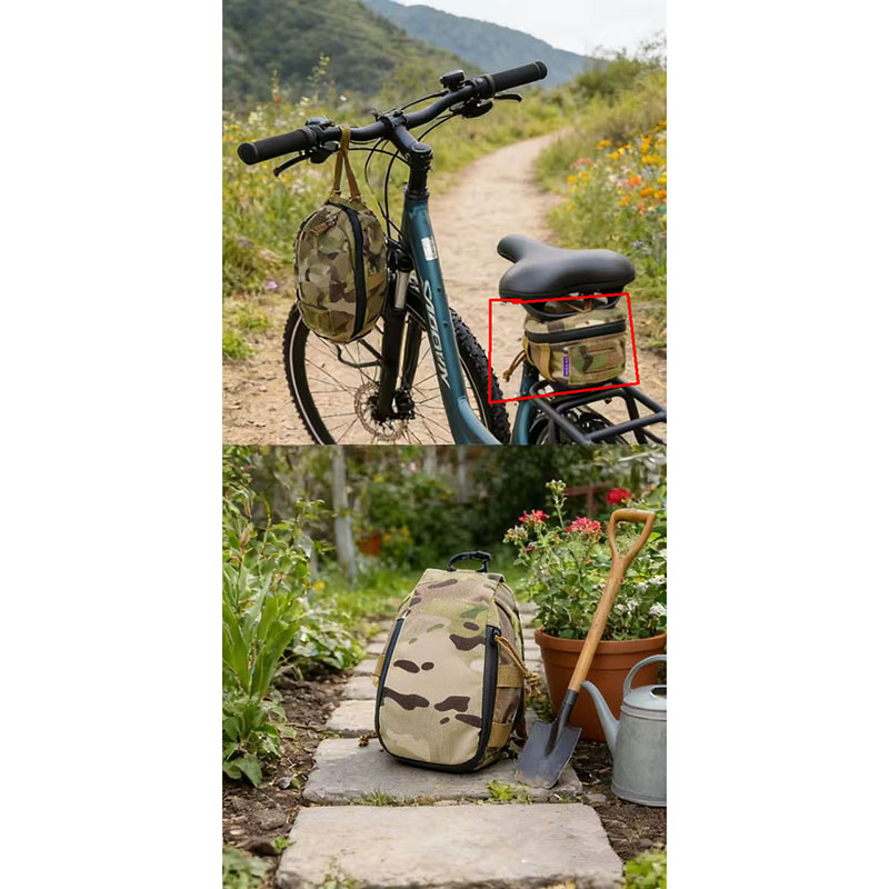 Cycling Gear For Large Men - PEWタクティカルバイクサドルバッグ、大容量マウンテンバイクシートバッグ、冒険ライディングに適したサイクリングアウトドアギア