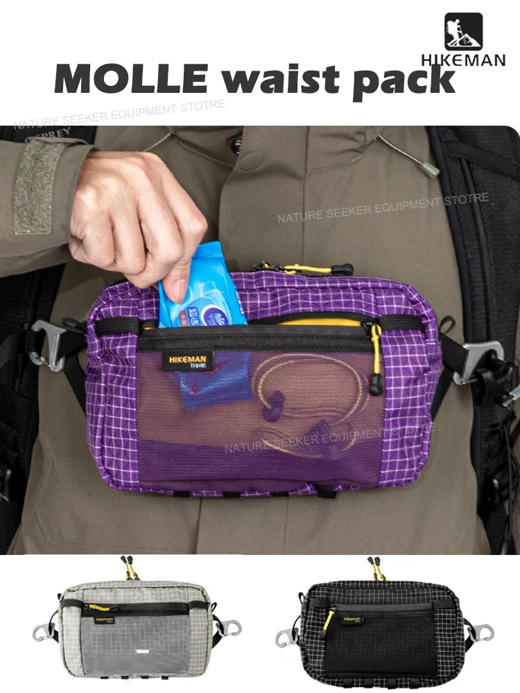 Cycling Gear Duffle - HIKEMAN タクティカルチェストバッグ UHMWPE ファニーパック ハイキング キャンプ
