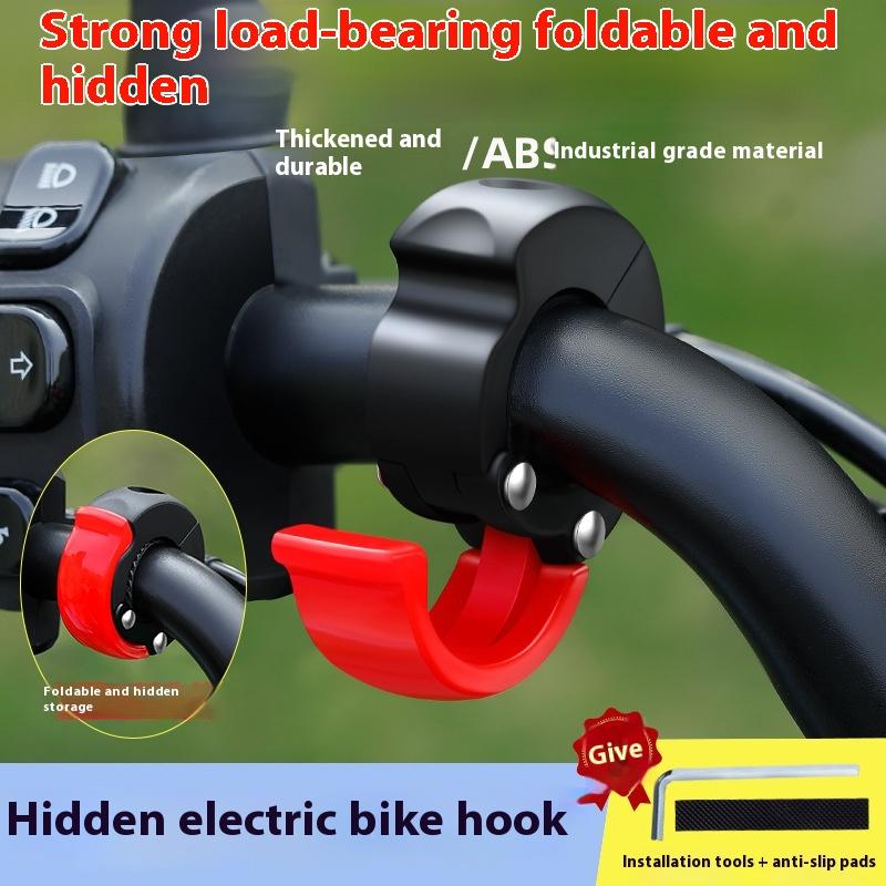 Cycling Gear Hanger - (BF06) 1 セット自転車スクーターオートバイヘルメットフック ABS 荷物ヘルメットハンガー吊り下げバッグフック DIY