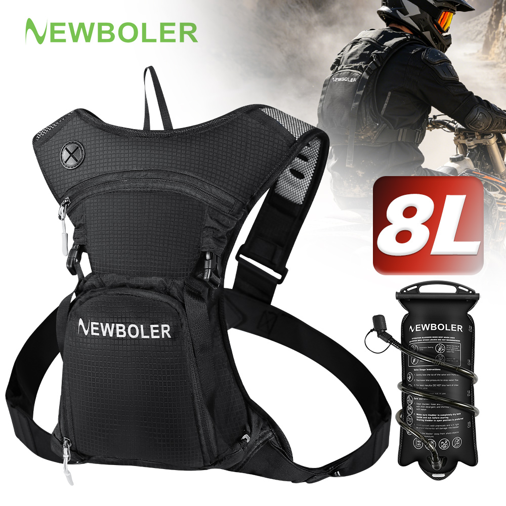 Cycling Gear Travel Bag - NEWBOLER 8L オートバイサイクリング水分補給パック MTB オフロードモトクロスウォーターバックパックスポーツマウンテンバイクウォーターバッグ