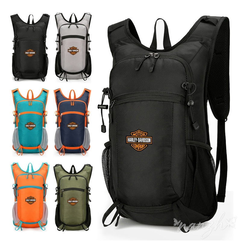 Cycling Gear Backpack - アウトドアサイクリングバックパックカジュアルファッション多機能ダブルショルダーアーマーバッグハーレーダビッドソン乗馬用保護具