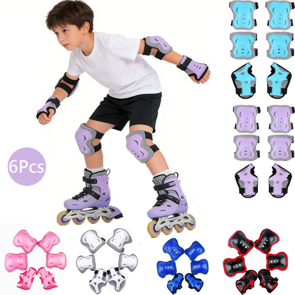 Cycling Gear For Kids - 子供用膝パッド肘パッド 年齢3-7歳 幼児 男の子 女の子、6 in