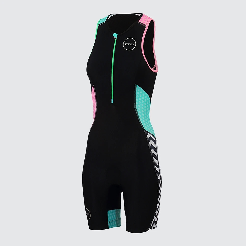 Cycling Gear Ladies - Zone3トライアスロンの女性用スーツ,ノースリーブのタイツ,ランニング,マウンテンバイク,ノースリーブの服,ユニフォーム,2022