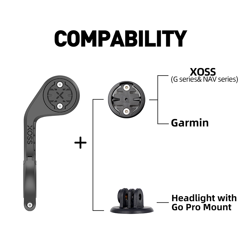 XOSS 自転車ハンドルバー拡張ブラケット自転車ヘッドライト - Bike Speedometer のレビューと価格