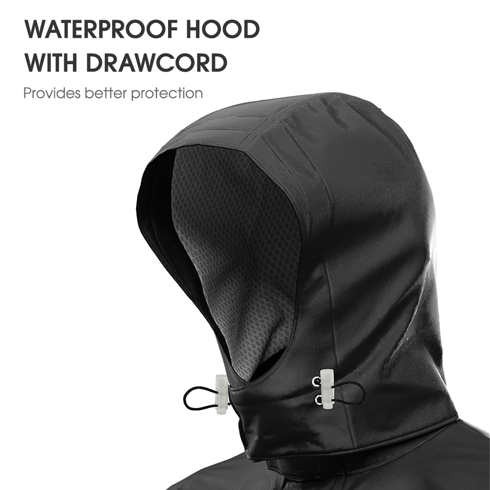 男性用バイク用レインスーツ、屋外用反射材付き防水レインジャケ - Cycling Gear For Rain のレビューと価格