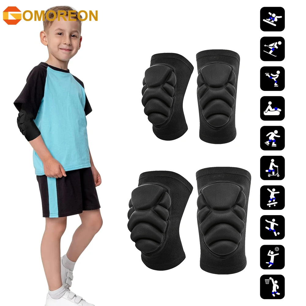 子供用膝と肘パッド ハニカム圧縮スリーブパッド ガード スポ - Cycling Gear For Kids のレビューと価格