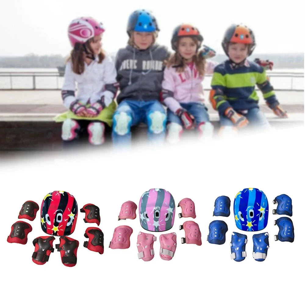 子供用の保護具セット、調節可能なヘルメットと膝パッド、肘パッ - Cycling Gear For Kids のレビューと価格