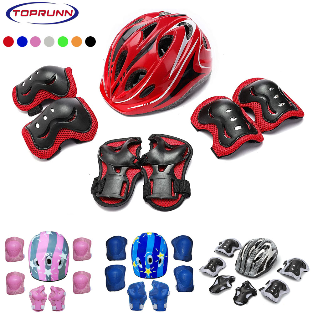 膝用エルボーリストパッド,保護具付きベビーヘルメット,自転車 - Cycling Gear For Kids のレビューと価格
