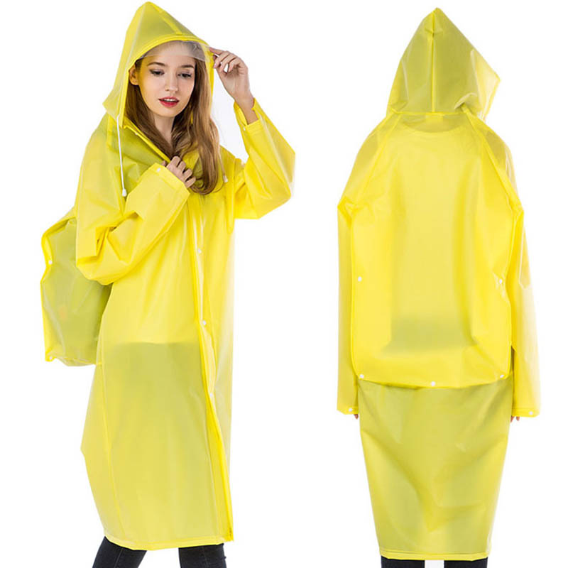 男性と女性のための透明な防水レインコート,ユニセックスジャケ - Cycling Gear For Rain のレビューと価格