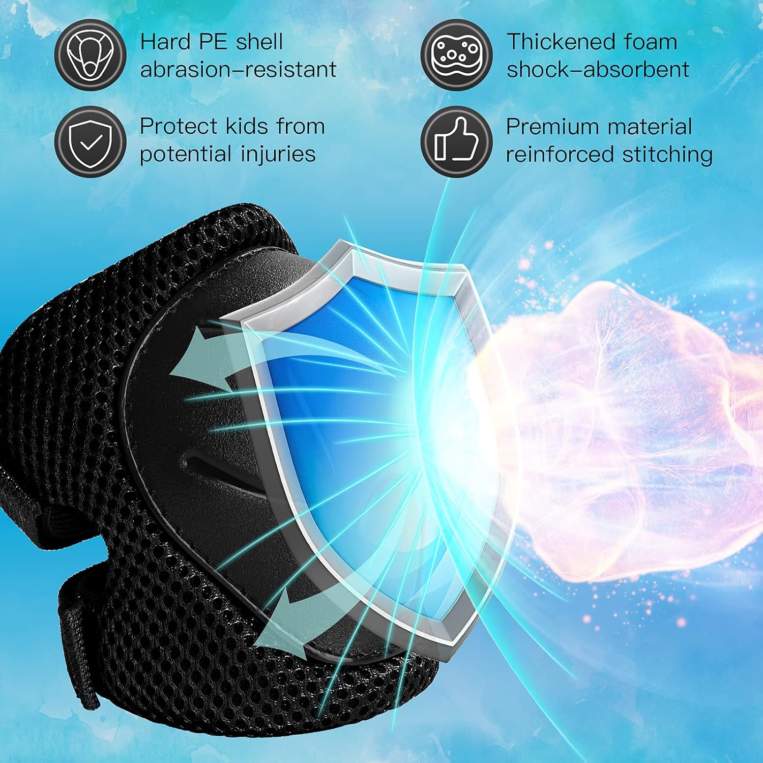 6個入り子供用保護具セット、3～14歳向け、スケート、サイク - Cycling Gear For Kids のレビューと価格