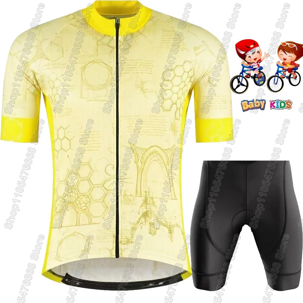 キッズフランスツアー2026サイクリングジャージセット ウォ - Cycling Protective Gear Kids のレビューと価格