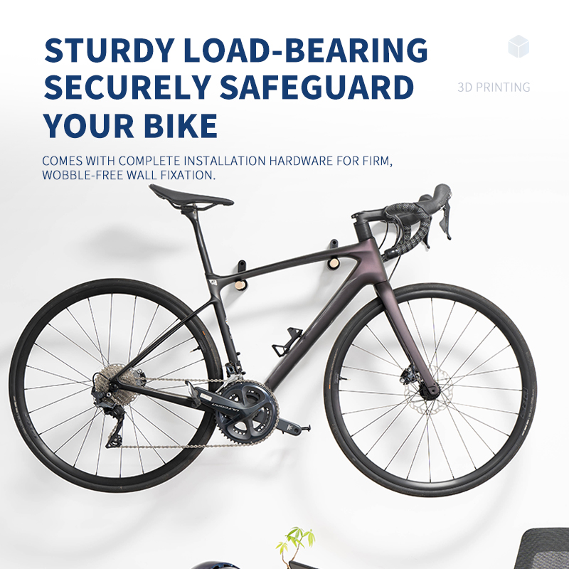 自転車収納ハンガー 壁掛け式自転車収納ラック 木製無垢材 壁 - Cycling Gear Organizer Wall のレビューと価格