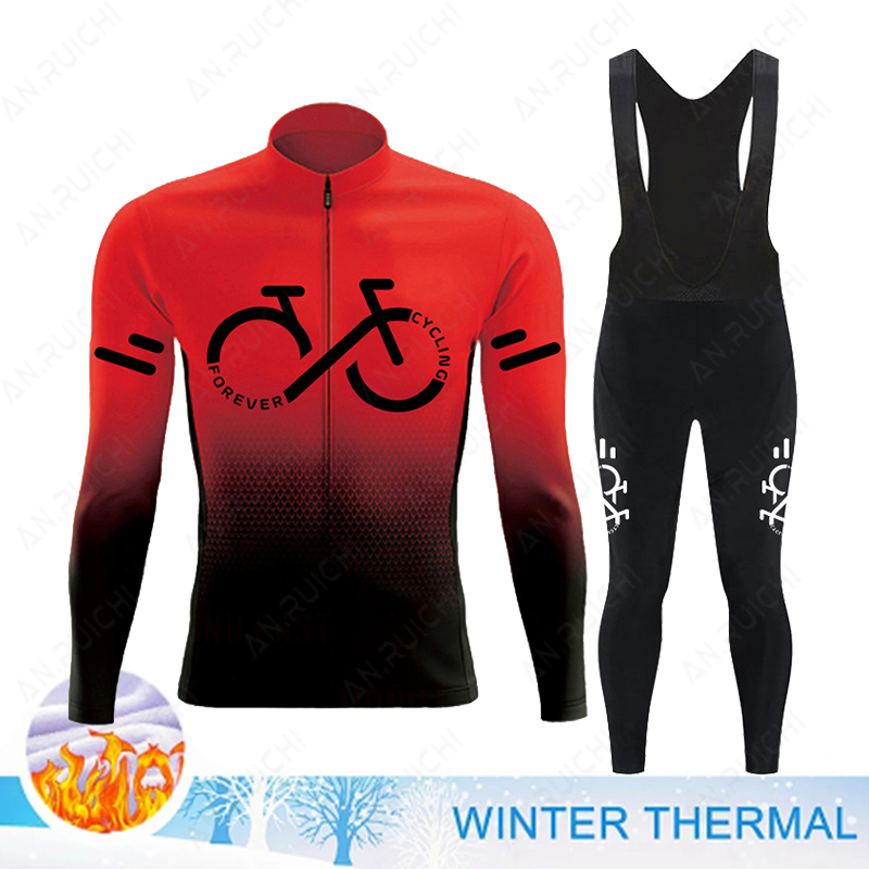 2023 冬サーマルフリースサイクリングジャージセットメンズ - Cycling Gear For Winter のレビューと価格