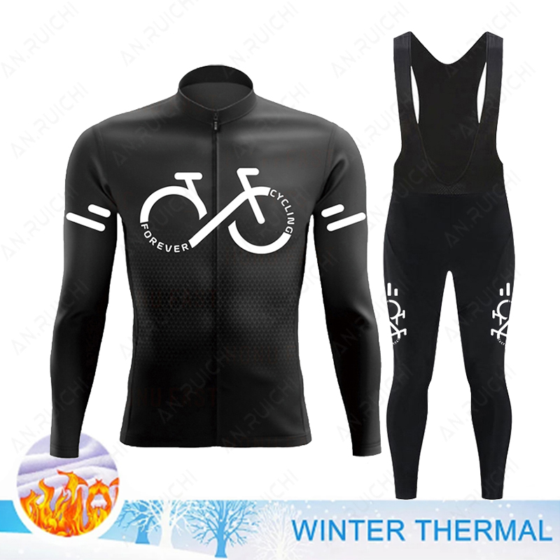 2023 冬サーマルフリースサイクリングジャージセットメンズ - Cycling Gear For Winter のレビューと価格