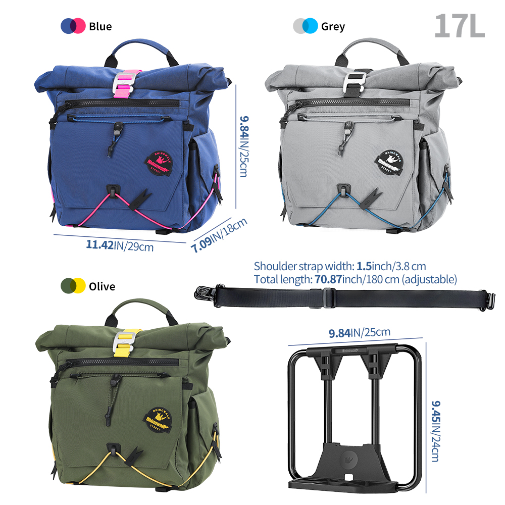 Rhinowalk 自転車ハンドルバーバッグフロントバスケッ - Cycling Gear Backpack のレビューと価格