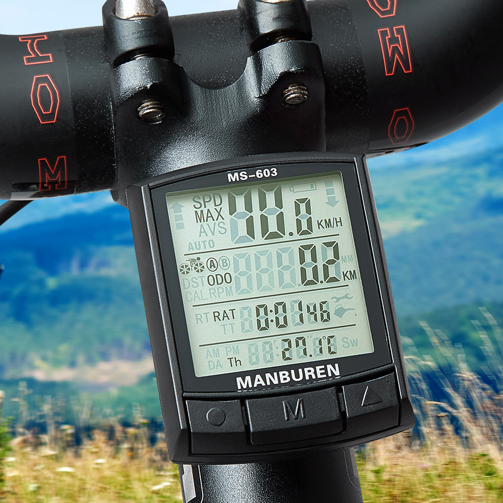 MTB バイクデジタル LED スピードメーター ウォッチ  - Bike Speedometer のレビューと価格