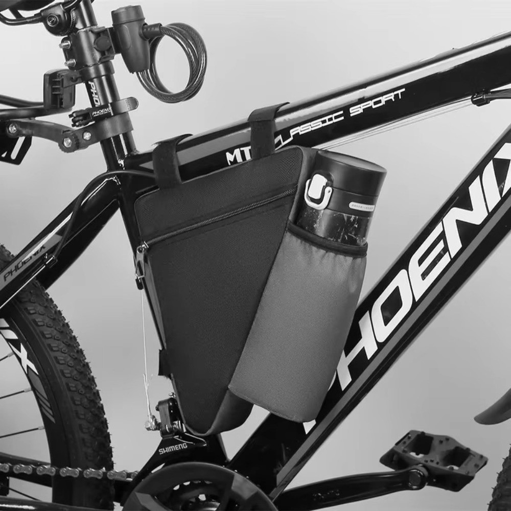防水自転車三角バッグサイクリングギアボトルポケット付き自転車 - Cycling Gear Duffle のレビューと価格