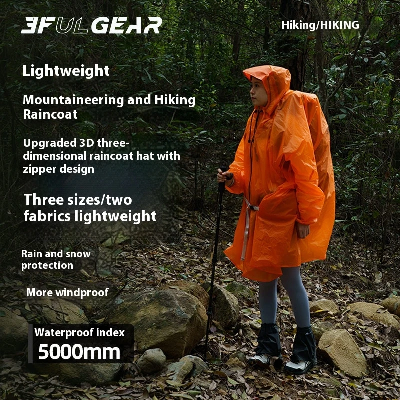 3F UL GEAR ジッパーレインコート 15D ナイロン - Cycling Gear For Rain のレビューと価格