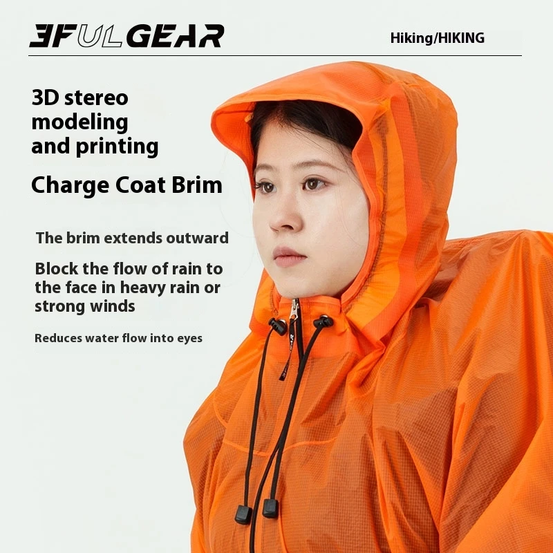 3F UL GEAR ジッパーレインコート 15D ナイロン - Cycling Gear For Rain のレビューと価格