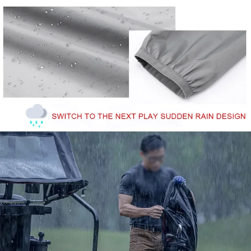 大人用防水軽量ゴルフレインコート、アウトドアジャケット、防雨 - Cycling Gear For Rain のレビューと価格