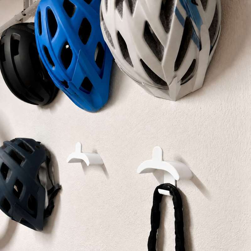 壁掛け式自転車ヘルメット収納ラック サイクリング帽子ハンギン - Cycling Gear Organizer Wall のレビューと価格