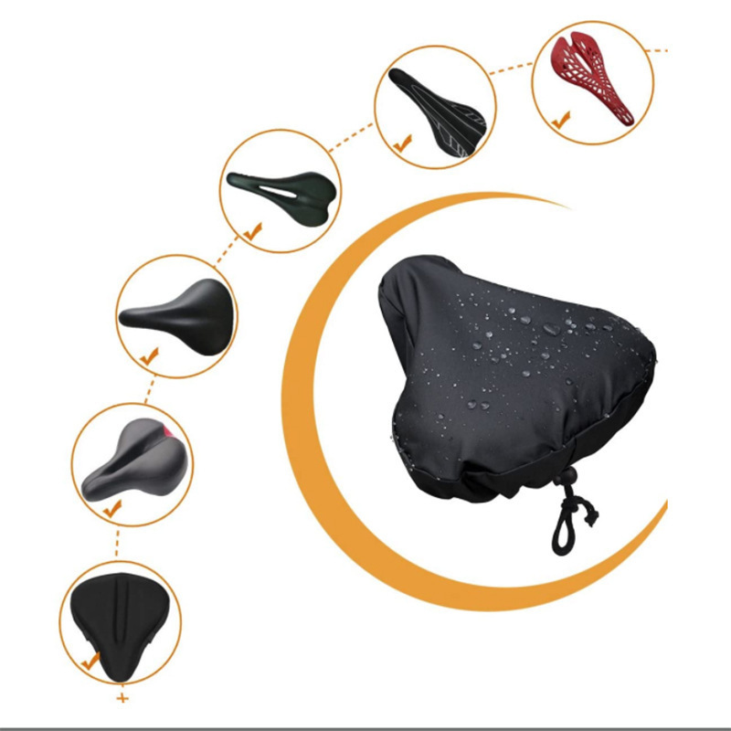 耐久性のあるオックスフォード生地自転車サドルレインカバー防水 - Cycling Gear For Rain のレビューと価格