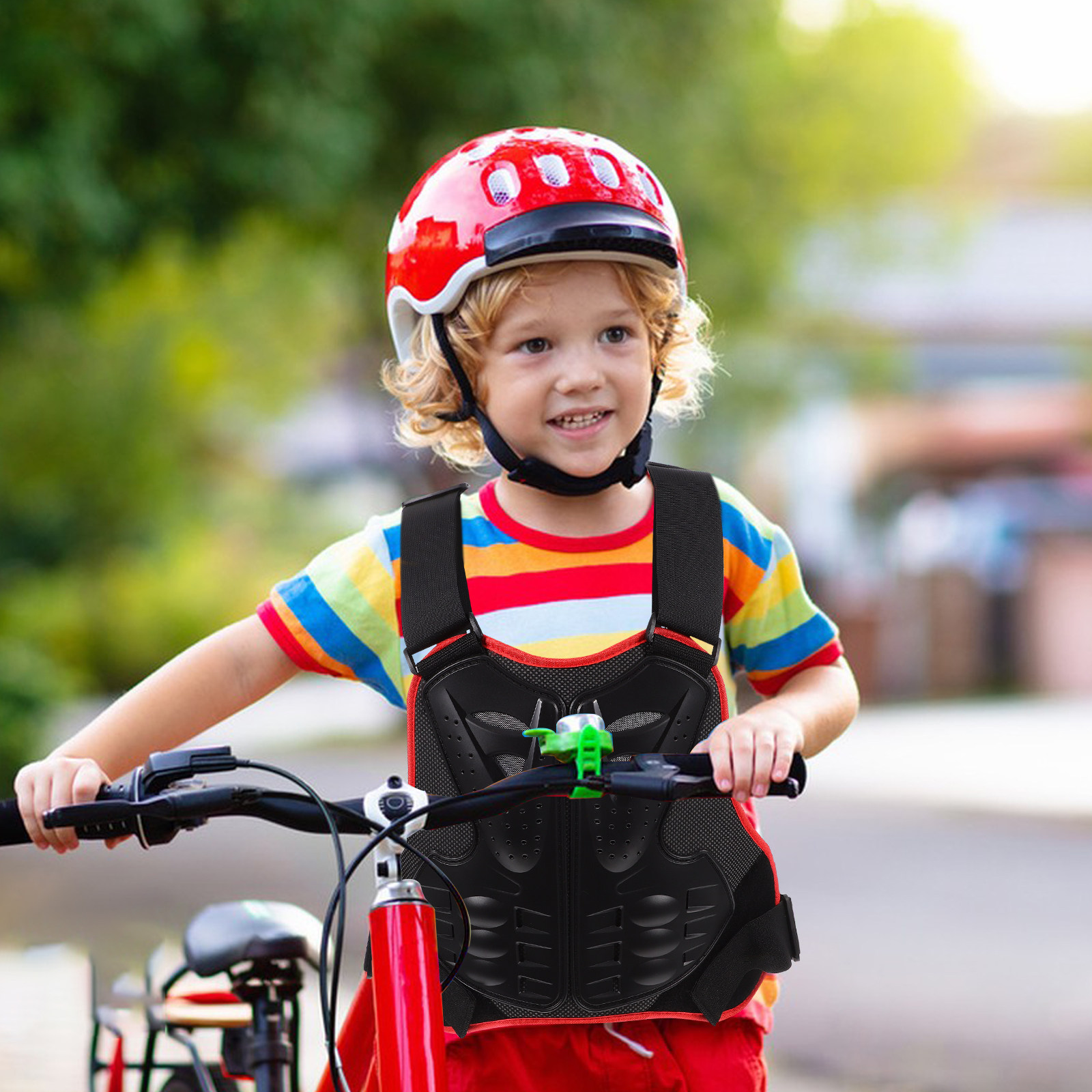 子供用保護ベスト サイズL 耐摩耗性 人間工学に基づいた子供 - Cycling Gear For Kids のレビューと価格