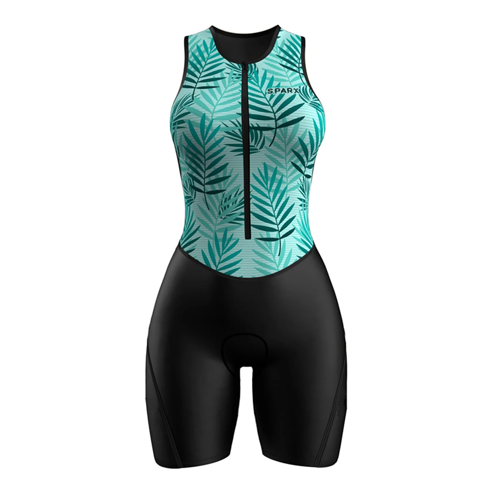 Sparx-女性用トライアスロンスポーツスーツ,ノースリーブ - Cycling Gear Ladies のレビューと価格