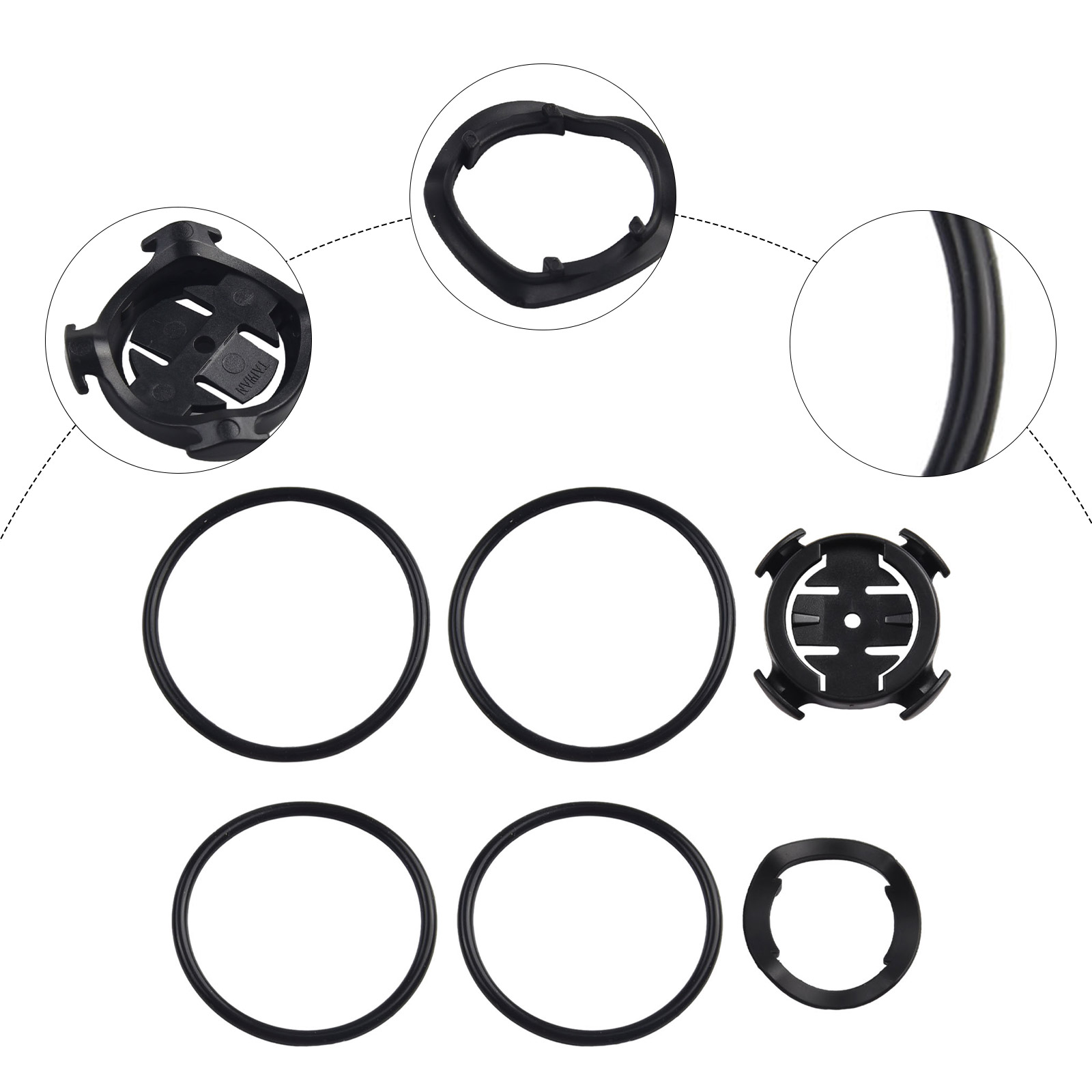 1pc バイク自転車エッジクォーターターンコンピュータマウン - Bike Speedometer のレビューと価格