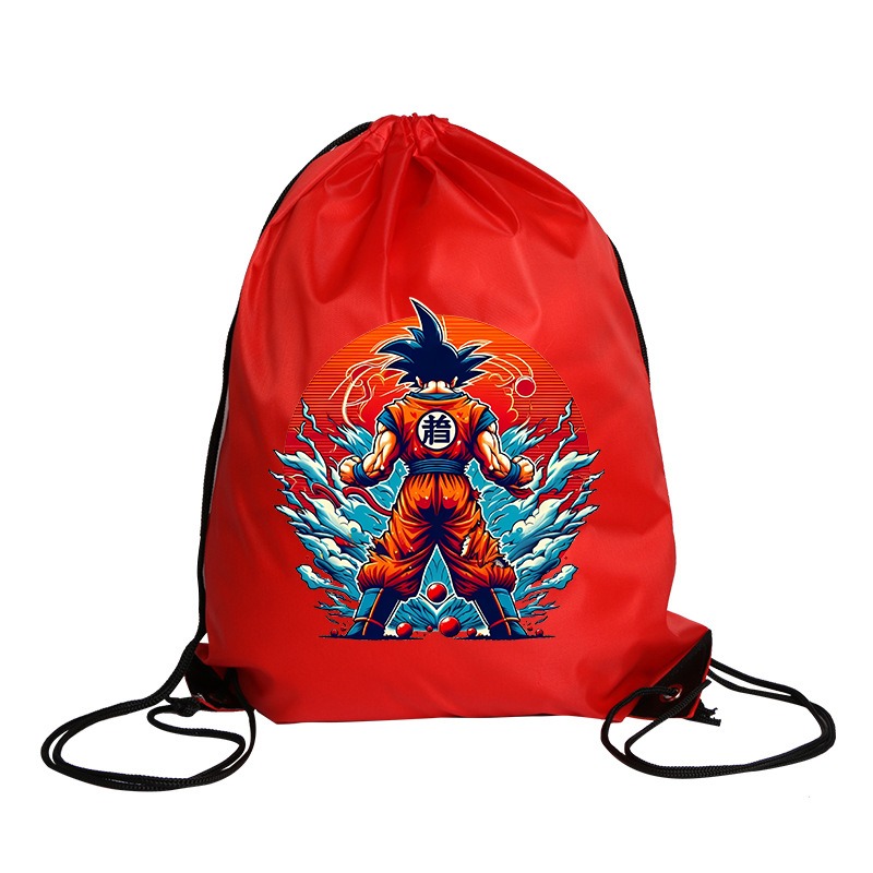ドラゴンベレス巾着バッグ少年アニメフィギュアプリントスポーツ - Cycling Gear Backpack のレビューと価格