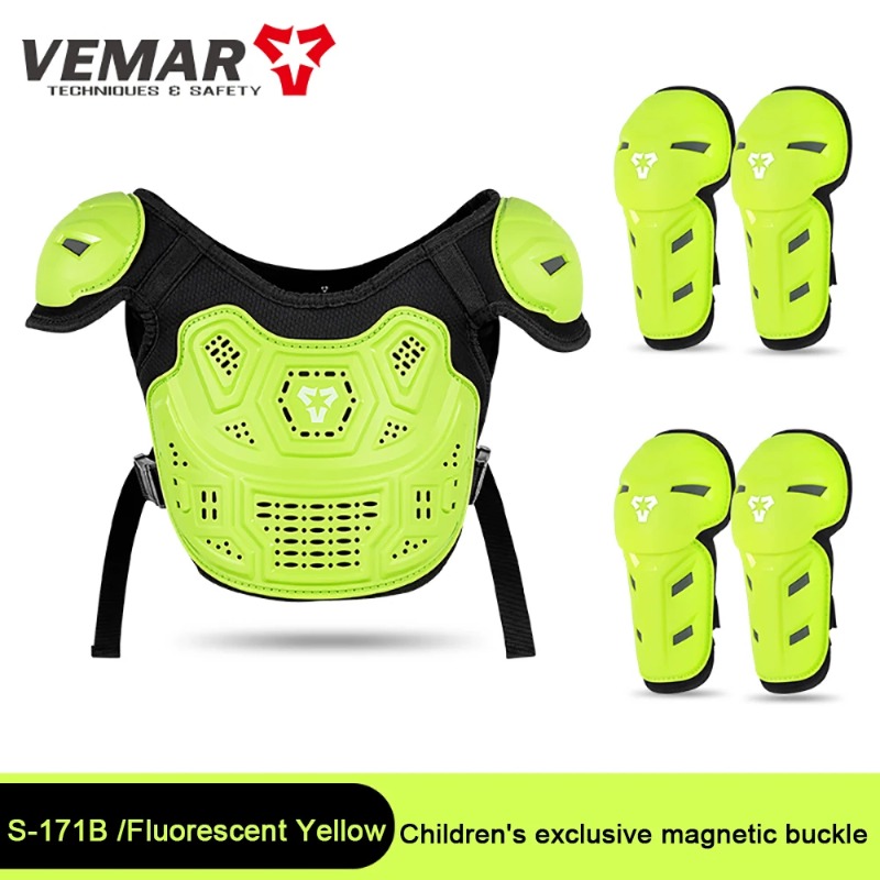 キッズモトフルアーマーセット、モトクロス保護ベストジャケット - Cycling Protective Gear Kids のレビューと価格