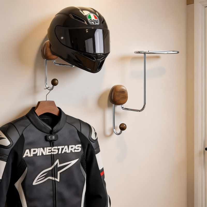 壁掛け式ヘルメット収納ラック 穴あけ不要 高耐久性 ヘルメッ - Cycling Gear Organizer Wall のレビューと価格