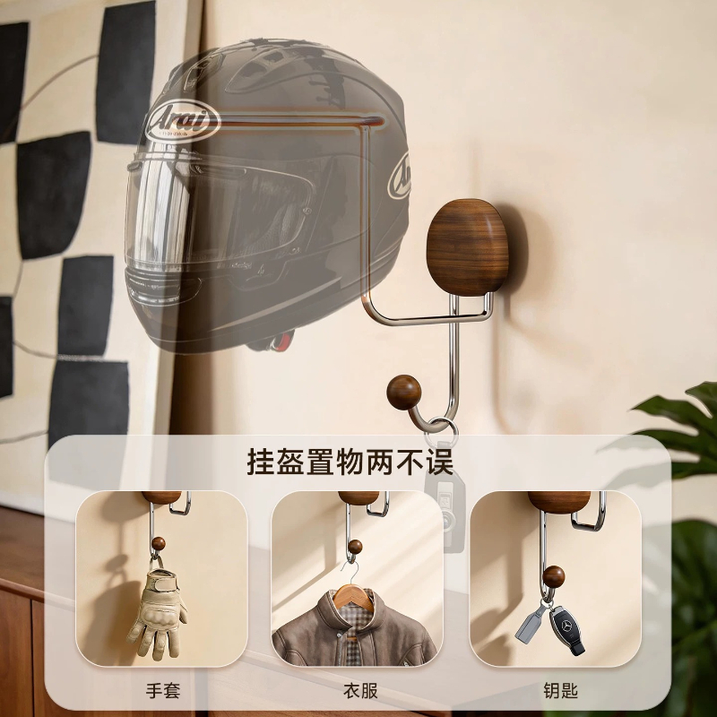 壁掛け式ヘルメット収納ラック 穴あけ不要 高耐久性 ヘルメッ - Cycling Gear Organizer Wall のレビューと価格