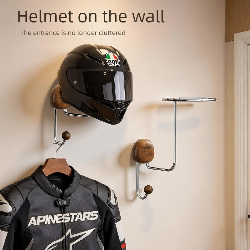 壁掛け式ヘルメット収納ラック 穴あけ不要 高耐久性 ヘルメッ - Cycling Gear Organizer Wall のレビューと価格
