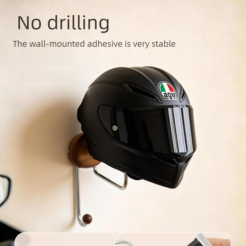 壁掛け式ヘルメット収納ラック 穴あけ不要 高耐久性 ヘルメッ - Cycling Gear Organizer Wall のレビューと価格