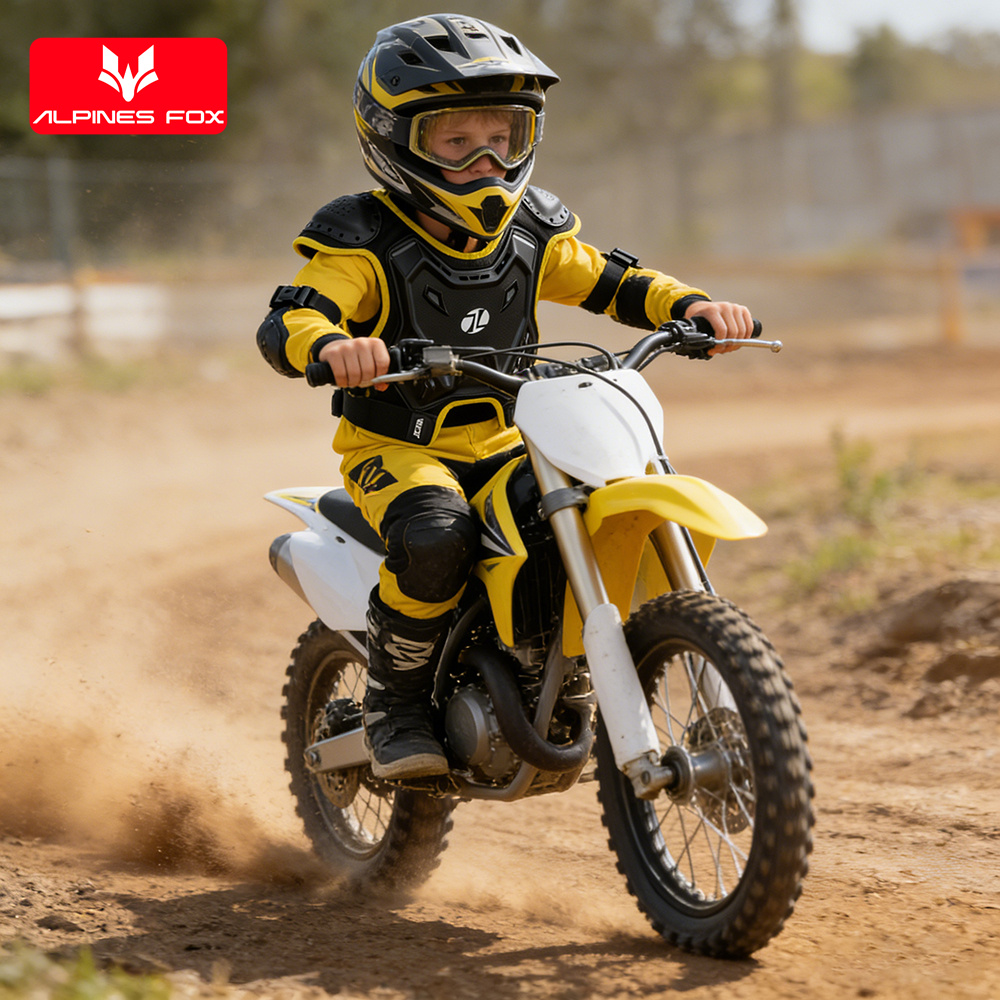 子供用モトクロスボディアーマー保護ベストDH ATVダートバ - Cycling Gear For Kids のレビューと価格