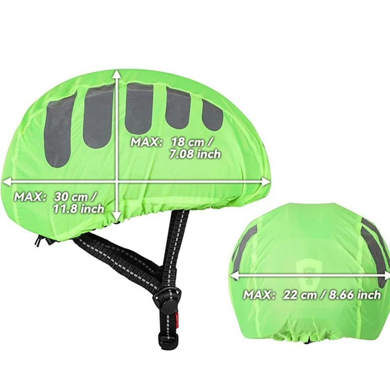 1 個自転車ヘルメットレインカバー反射ストリップ防水防風自転 - Cycling Gear For Rain のレビューと価格