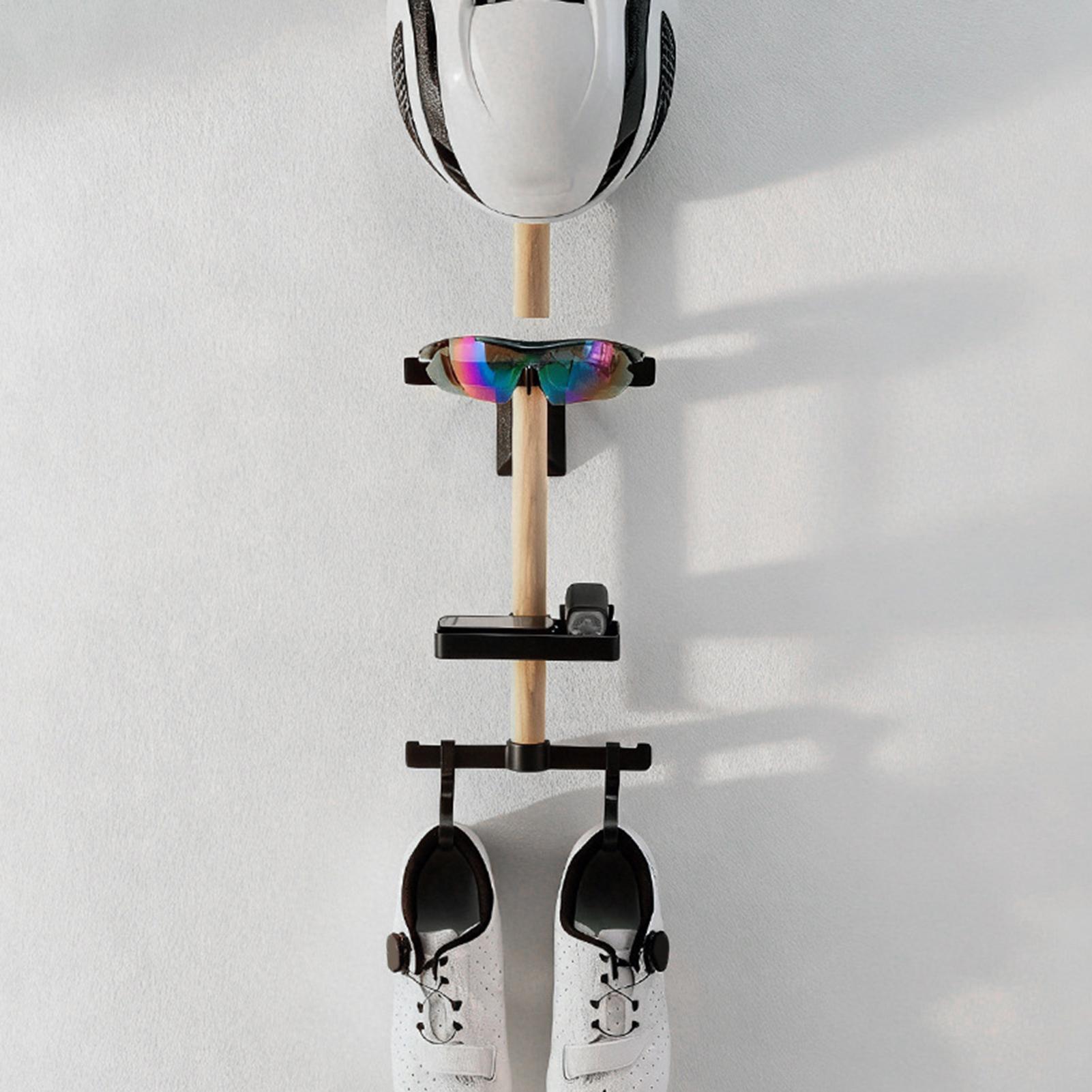 垂直サイクリングギアオーガナイザーラック、自転車アクセサリー - Cycling Gear Organizer Wall のレビューと価格