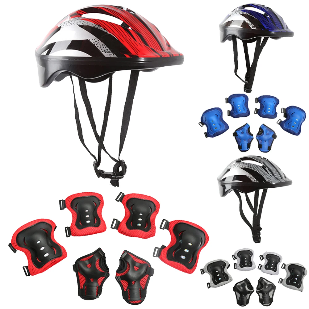 7 個の自転車スポーツ保護具セット調整可能な子供用安全スケー - Cycling Gear For Kids のレビューと価格