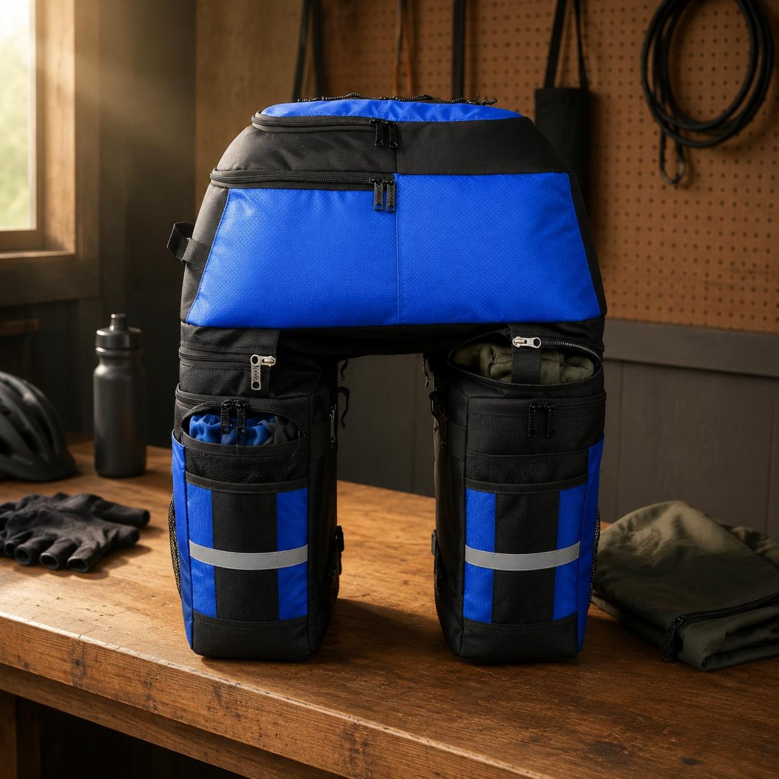 リアラックパニアバッグ レインカバー バイクパニアバッグ リ - Cycling Gear For Rain のレビューと価格