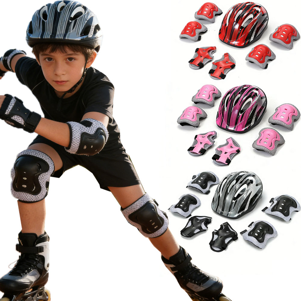 自転車スポーツ保護具セット 調整可能な子供用安全スケートヘル - Cycling Gear For Kids のレビューと価格